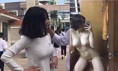 sex gái móc Vú khủng đung đưa tràn sang 2 bên của em